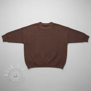 Strickstoff BIG KNIT dark brown