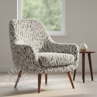 STRICKSTOFF jacquard Comfy Blurry Ikat grey