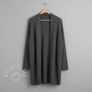 Strickstoff BIG KNIT dark grey