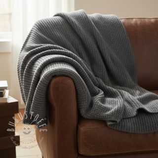 Strickstoff BIG KNIT dark grey