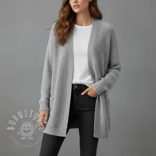 Strickstoff BIG KNIT light grey