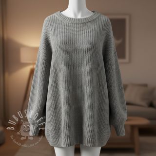 Strickstoff BIG KNIT light grey
