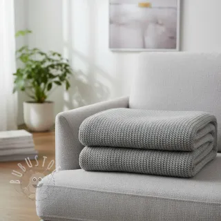 Strickstoff BIG KNIT light grey