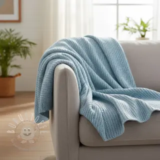 Strickstoff BIG KNIT baby blue