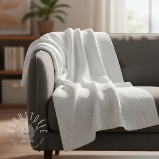 Strickstoff BIG KNIT white