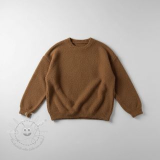 Strickstoff Paris bouclé brown