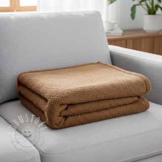 Strickstoff Paris bouclé brown