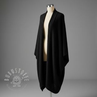 Strickstoff Paris bouclé black