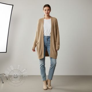 Strickstoff Paris bouclé beige