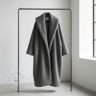 Mantelstoff TEDDY grey