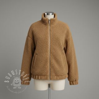 Mantelstoff TEDDY camel