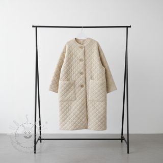 Mantelstoff TEDDY Diamond beige