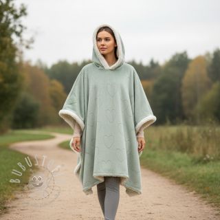 Nicky stoff TEDDY Hearts old green