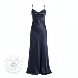 Satin SOIVÉ navy