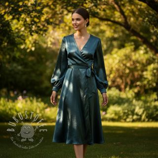 Satin SOIVÉ forest green