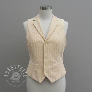 Cord 6W WASHED STRETCH butter