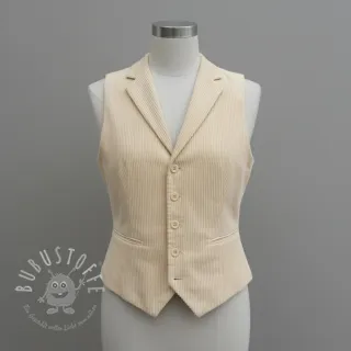 Cord 6W WASHED STRETCH butter