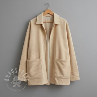 Cord 6W WASHED STRETCH butter