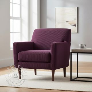 Cord 6W WASHED STRETCH aubergine