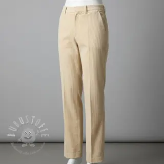 Cord 6W WASHED STRETCH light yellow