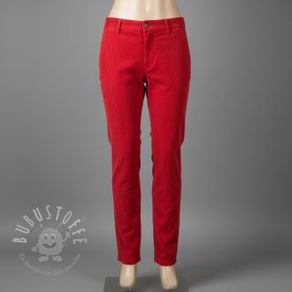 Cord 6W WASHED STRETCH red