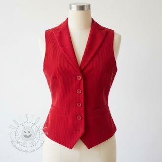 Cord 6W WASHED STRETCH red