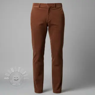 Cord 6W WASHED STRETCH nutbrown