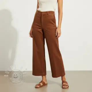 Cord 6W WASHED STRETCH nutbrown