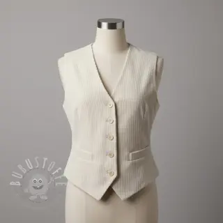 Cord 6W WASHED STRETCH off white