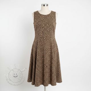 Cord STRETCH Little Leopard sand