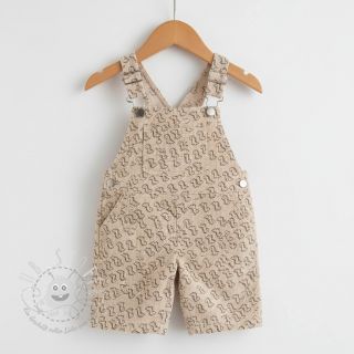 Cord STRETCH Little dino light sand