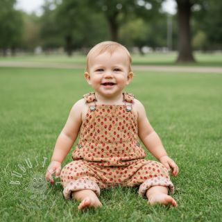 Cord STRETCH Little strawberries sand