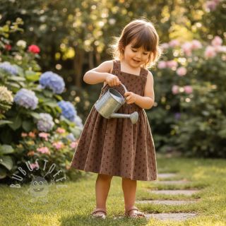 Cord STRETCH Little cherry taupe