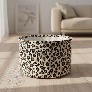 Dekostoff Linenlook Animal skin natural