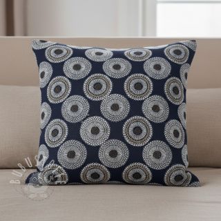 Dekostoff jacquard Jojoba marine