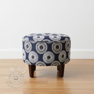 Dekostoff jacquard Jojoba marine