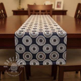 Dekostoff jacquard Jojoba marine