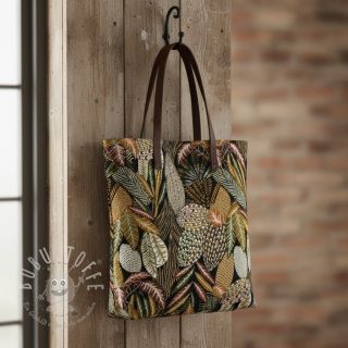 Dekostoff jacquard Egypte noir