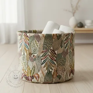 Dekostoff jacquard Egypte blanc