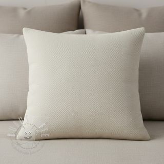 Dekostoff jacquard Saxo ecru