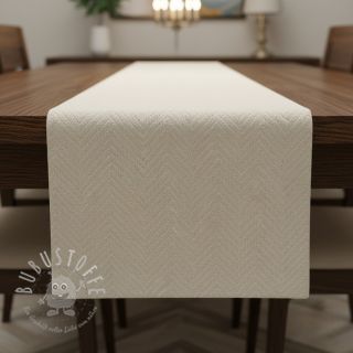 Dekostoff jacquard Saxo ecru