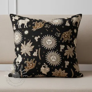 Dekostoff jacquard Pygmalion noir