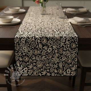 Dekostoff jacquard Sunlight noir