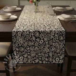 Dekostoff jacquard Sunlight noir
