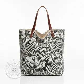 Dekostoff jacquard Mesopotamie allover graphite