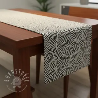 Dekostoff jacquard Mesopotamie allover graphite