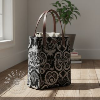 Dekostoff jacquard Baccara argent