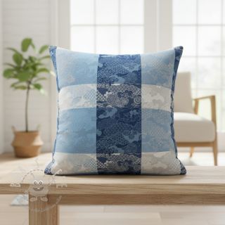 Dekostoff FRENCH TABLE CLOTH JACQUARD Niwa allover indigo