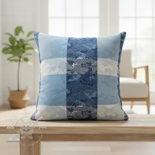 Dekostoff FRENCH TABLE CLOTH JACQUARD Niwa allover indigo