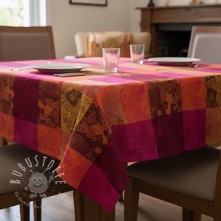 Dekostoff FRENCH TABLE CLOTH JACQUARD Niwa allover harissa